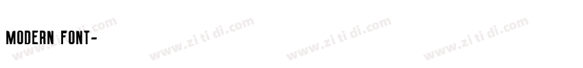 modern font字体转换
